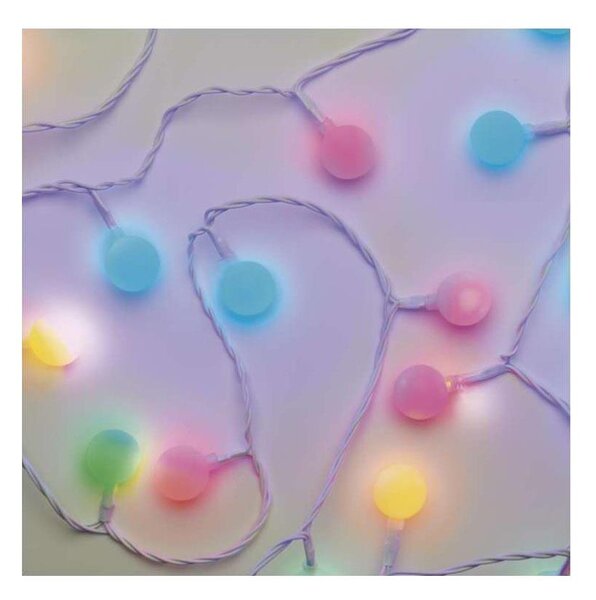 Ghirlandă lumini LED pentru exterior, 40 LED/9 m, IP44, multicolor