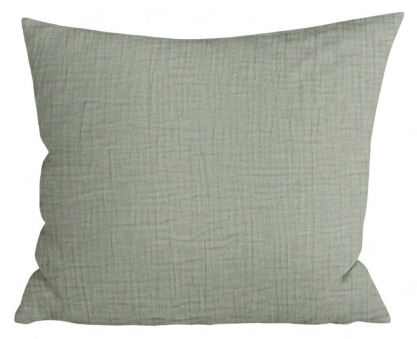 Fata de perna muselin MUSSARI 45x45 cm, verde salvie