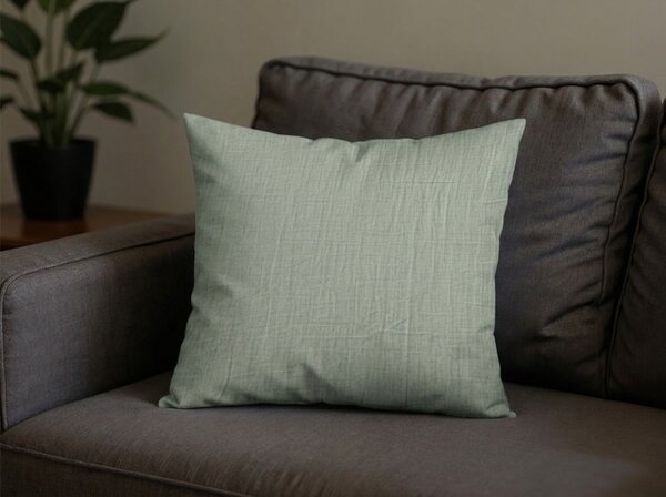 Fata de perna muselin MUSSARI 45x45 cm, verde salvie