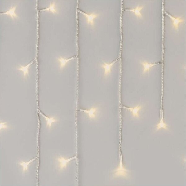 Ghirlandă LED de exterior 300 LED, 8 moduri, 10 m, IP44, alb cald + telecomandă