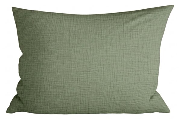Husa de perna din muselina MUSSARI 50x70 cm, verde masliniu