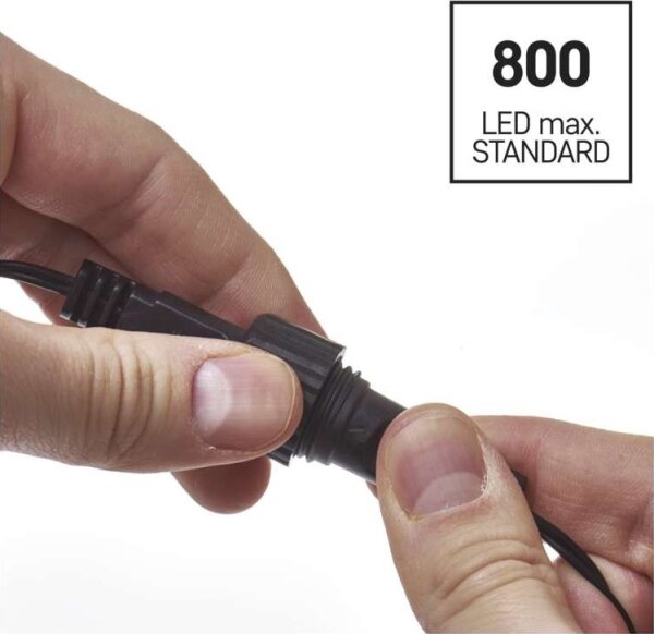 Ghirlandă LED pentru exterior, 100 LED/15 m, IP44, alb rece
