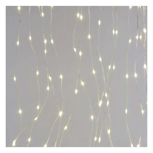 Ghirlandă LED de exterior, 240 LED, 8 funcții, 6,7 m, IP44, alb cald