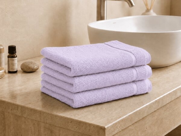 Prosop CLASSIC COLOR mic lavanda 30x50 cm, 100% bumbac