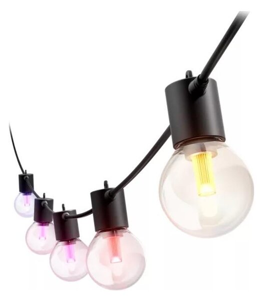 Philips Hue FESTAVIA - Ghirlandă LED RGBW pentru exterior, 10 x LED, 7 m, IP65, cu intensitate reglabilă
