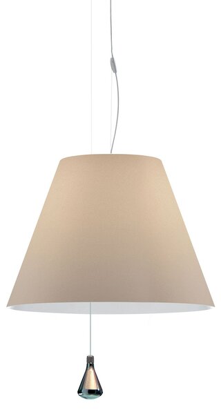 Luceplan Costanza lampă suspendată D13sas, nuga, reglabil, Maro / Rugină, Camera de zi / sufragerie, Plastic, Design