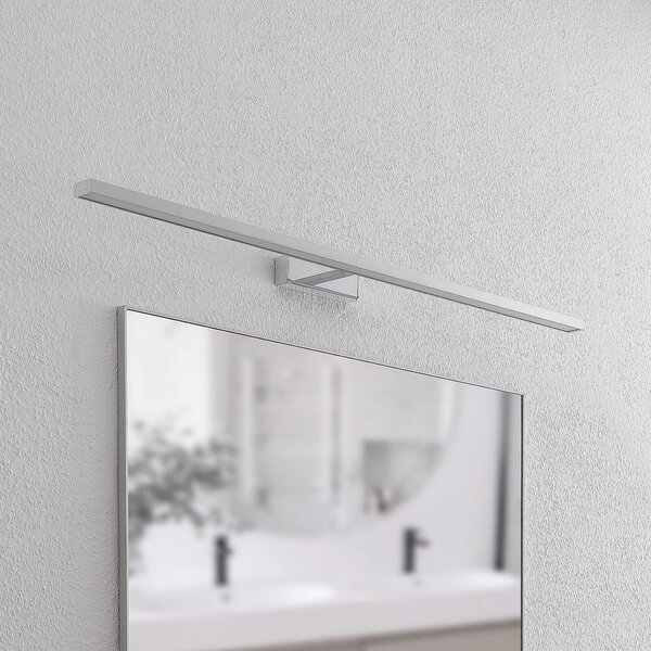 Lampă de perete Lindby, Jukka, Metalic, Baie, Aluminiu, Modern