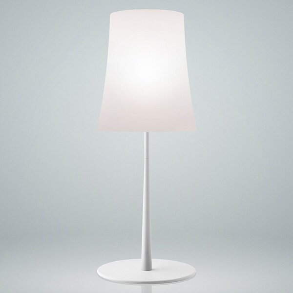 Foscarini Lampa de masă Birdie Easy Grande albă, Alb, Camera de zi / sufragerie, Metal, Design