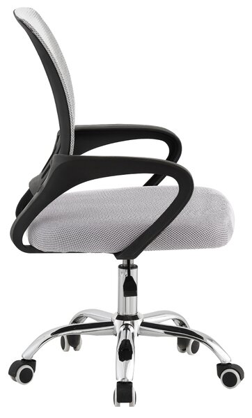 KONDELA Scaun de birou, gri/ negru, DEX 4 NEW