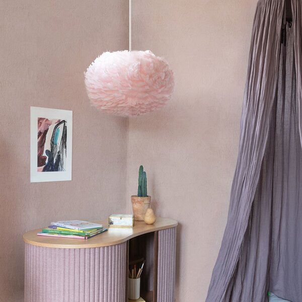 UMAGE Eos medium lampă suspendată roz, reglabil, Roz / Rosé, Camera de zi / sufragerie, Design