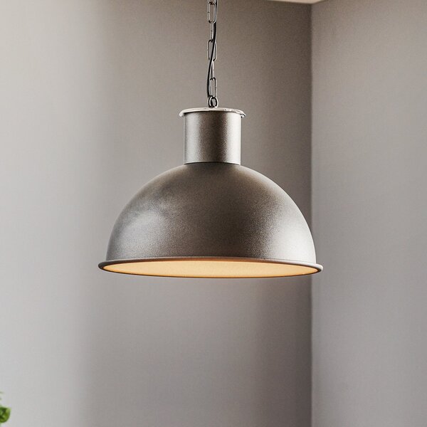 Argon Lampă suspendată Emoti, 1 bec, antracit, reglabil, Negru, Camera de zi / sufragerie, Metal, Design industrial