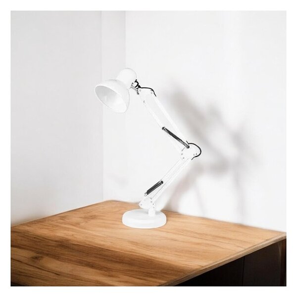 Lampa de birou pentru desen, reglabila, 60W, comutator ON/OFF, inaltime 43 cm, alimentare 220V