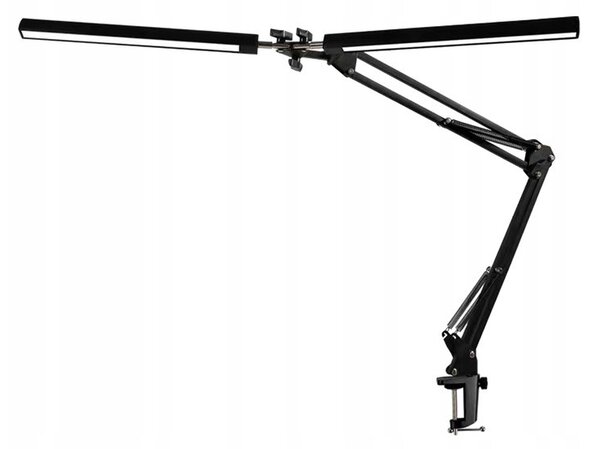 Lampa LED de birou, 14W, 980 lm, 3 trepte reglare lumina, IP20, negru