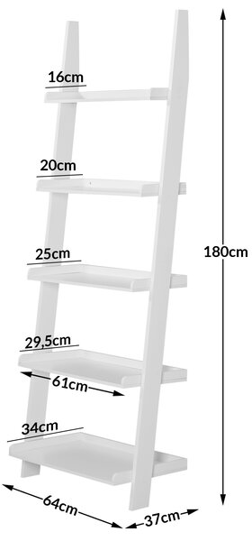 Deuba Raft scară alb - 180cm