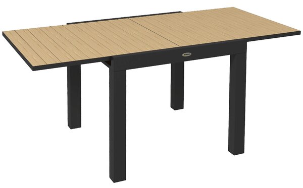 Outsunny Masă extensibilă pentru terasă, cu 4-6 locuri, 81-162 cm | Aosom Romania