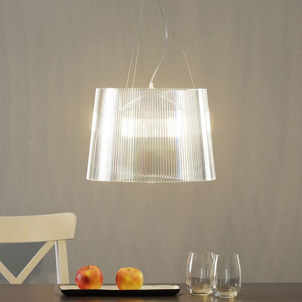Kartell Gè - lampă LED pendul, transparent, Transparent, Camera de zi / sufragerie, Plastic, Design