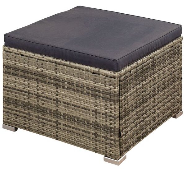 Juskys Set ratan de gradina Punta Cana M - perne gri/antracit
