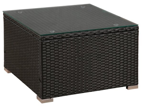 Juskys Set ratan de gradina Punta Cana M - perne negre/antracit