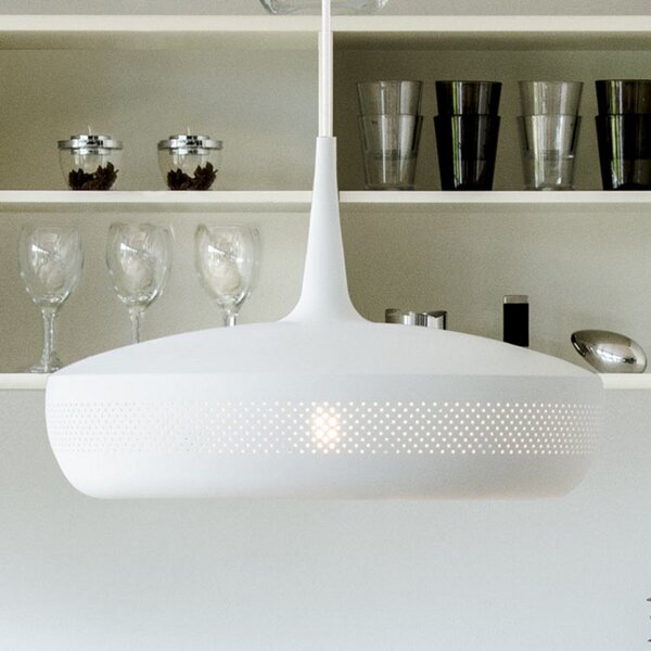 UMAGE Clava Dine lampă suspendată pe alb, reglabil, Alb, Camera de zi / sufragerie, Metal, Design