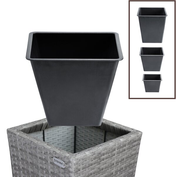 Deuba Set 3 ghivece de flori - gri