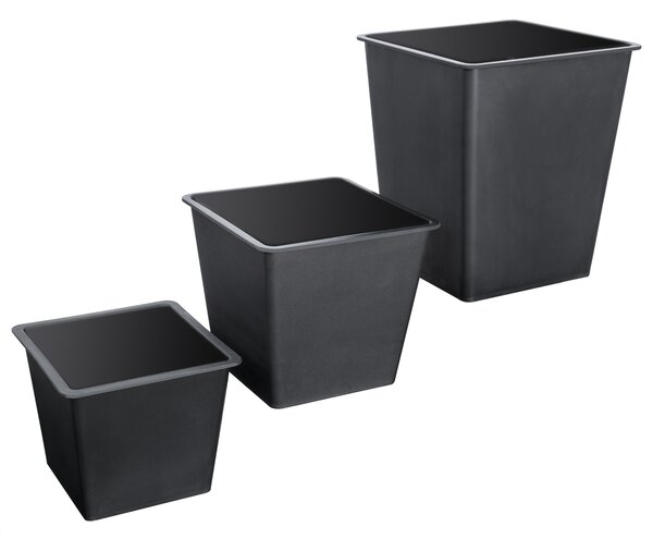 Deuba Set 3 ghivece de flori - gri