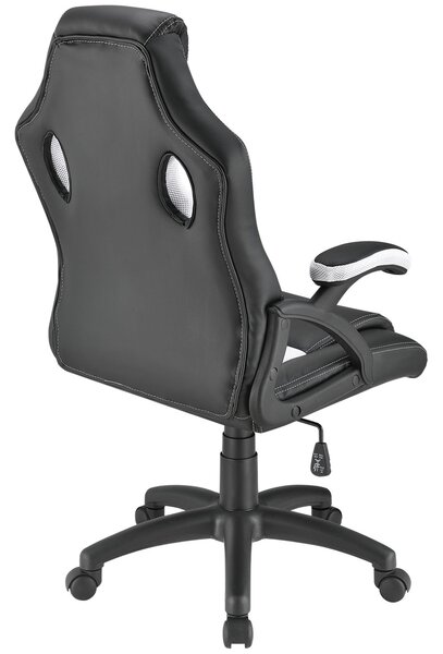 Juskys Scaun de birou Montreal - negru/alb