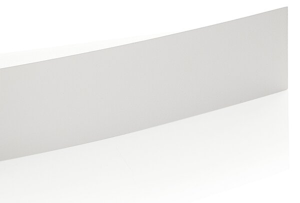 Linea Light Aplică de perete curbată LED Curve pe alb, Alb, Camera de zi / sufragerie, Metal, Modern