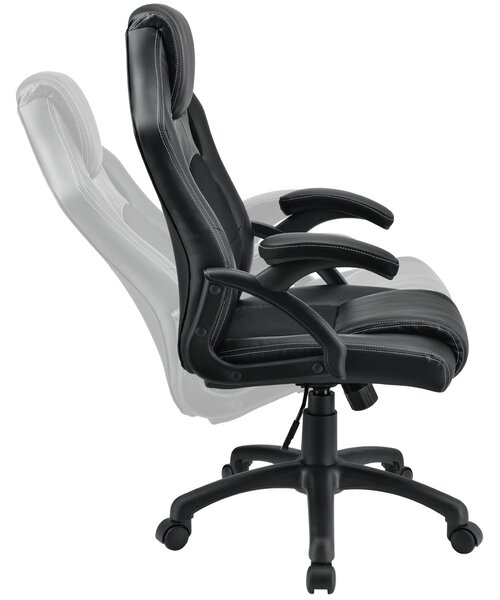 Juskys Scaun de birou Montreal - negru