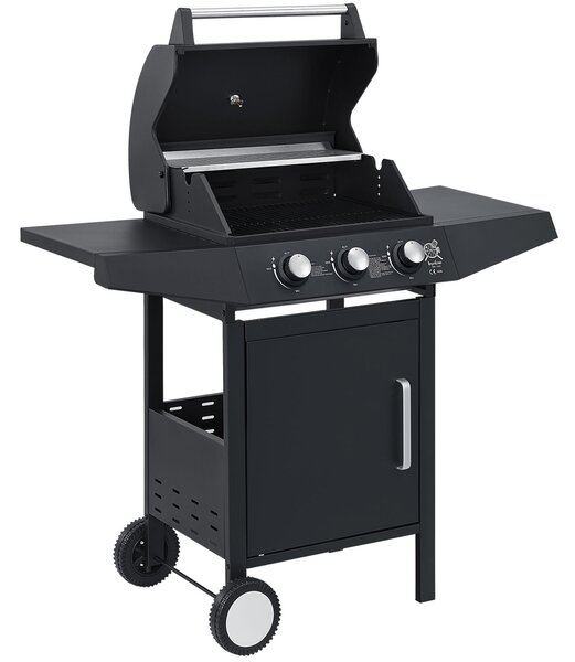 Juskys Gratar cu gaz Louisiana BBQ cu 3 arzatoare