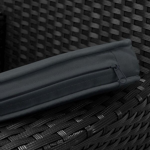 Juskys Set balcon Bayamo - perne negre + gri