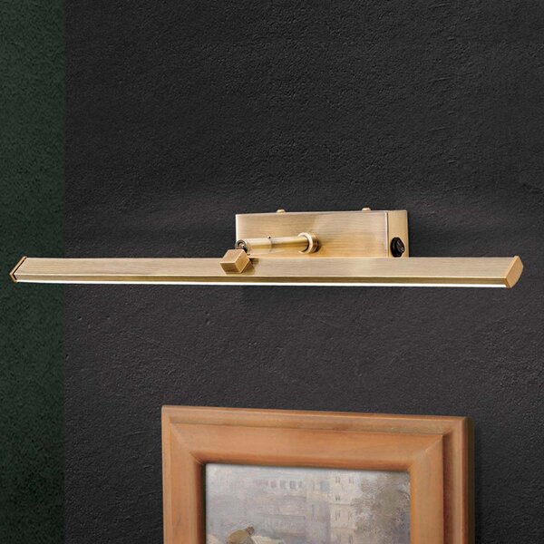 ORION Aplică LED tablou Suren, alamă antic, 50 cm, Bronz / Alamă Veche, Camera de zi / sufragerie, Metal