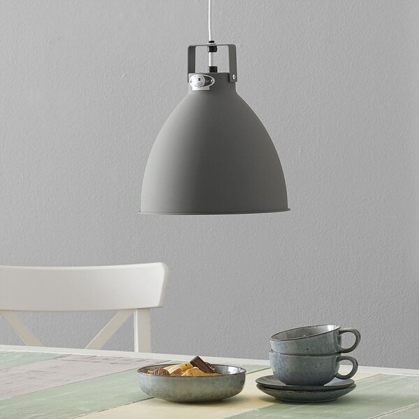Jieldé Augustin A240 lampă suspendată gri mat, reglabil, Gri, Camera de zi / sufragerie, Metal, Design industrial