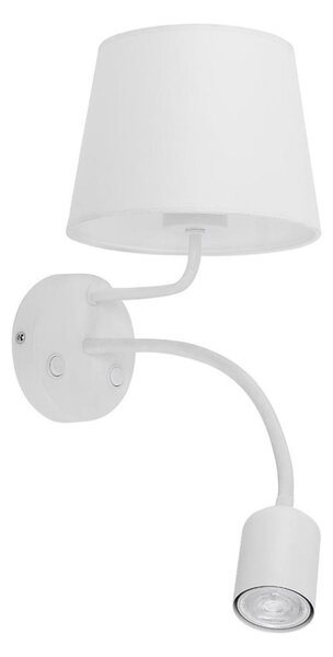 Lampă de perete MAJA 1xE27/15W/230V + 1xGU10/10W/230V albă