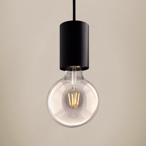 Egger Licht EGG DLS lampă suspendată Soho, negru, reglabil, Negru, Camera de zi / sufragerie, Metal, Modern