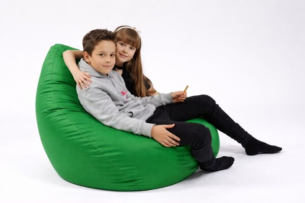 Fotoliu puf copii, Nirvana Light Pufrelax, Material Impermeabil - Smarald