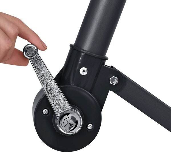 Juskys Umbrela de soare LED Brazilia Ø 3.0m - crem