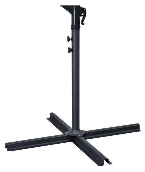 Juskys Umbrela de soare LED Brazilia Ø 3.0m - crem