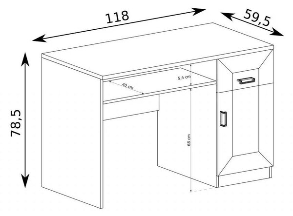 Masă PC Titanus 19. 1055528
