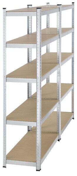 Juskys Set 2 rafturi - 180x90x40 cm