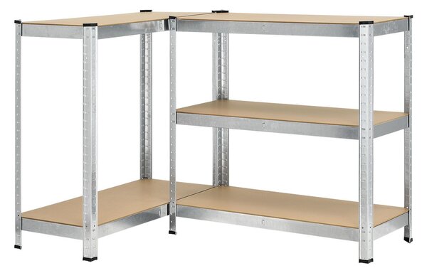 Juskys Set 2 rafturi - 180x90x40 cm