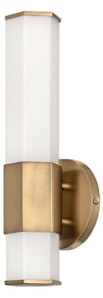 Quintiesse Facet Single aplică LED de baie, 3000 K, alamă, Auriu / Alamă, Baie, Metal, Modern