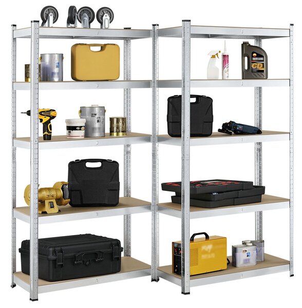 Juskys Set 2 rafturi - 180x90x40 cm