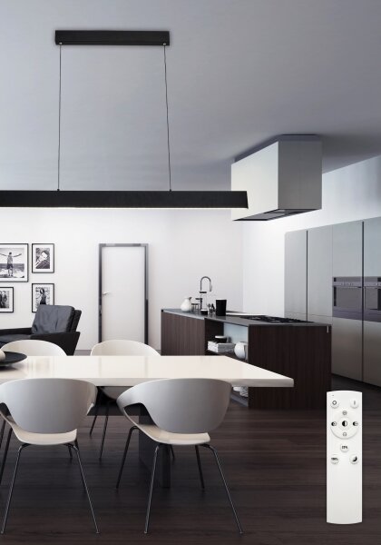 Lustră LED pe cablu dimabilă LED/30W/230V neagră Top Light + telecomandă