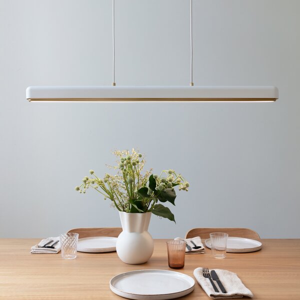 UMAGE Lampă suspendată LED Hazel Branch, alb/zahăr, 100 cm, reglabil, Alb, Camera de zi / sufragerie, Metal, Modern