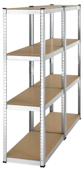 Juskys Set 2 rafturi - 160 x 80 x 40 cm