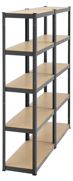 Juskys Set 2 rafturi - 180x90x40cm - gri