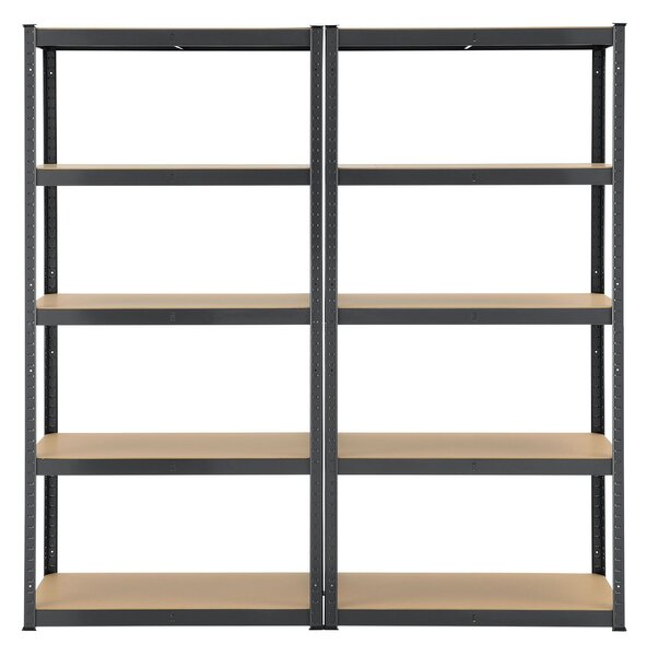 Juskys Set 2 rafturi - 180x90x40cm - gri