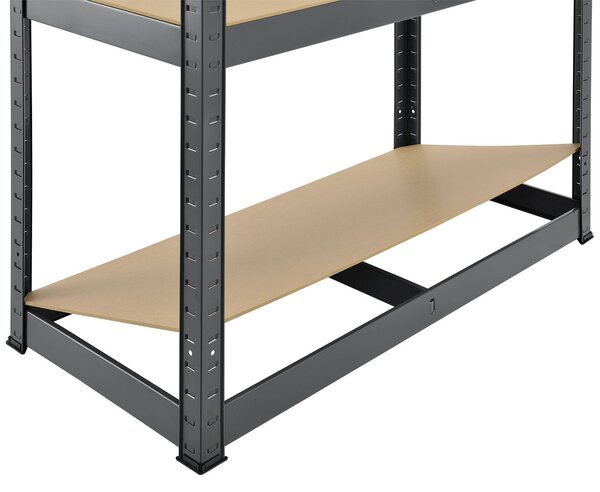 Juskys Set 2 rafturi - 180x90x40cm - gri