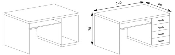 Masă PC Nature 16 (Stejar ribbeck). 1057920