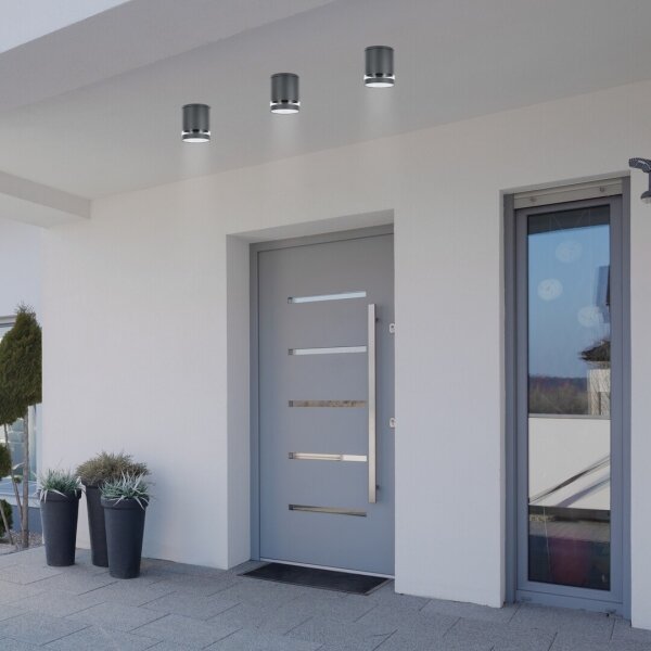 Spot de exterior ZOMBOR 1xGU10/35W/230V rotund IP54 Rabalux 7817